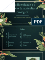 A Biodiversidade e Contexto Da Agricultura Biológica