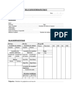 Fiche Bilan Kinesitherapeutique de Tania Juin 2023