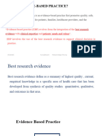 Evidence Based Practice