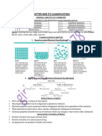 Matter and Its Classification