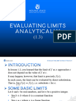 Evaluating Limits Analytically