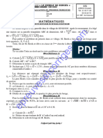 Mathematiques 3eme 1er Devoir Du 1er Trimestre 2023-2024 CP Le Cercle de Genies