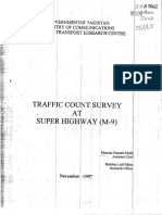 Traffic Count Survey at Super Highway (M-9) (Nov, 2007)