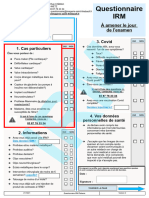 Irm Questionnaire Et Information Patient Cabinets