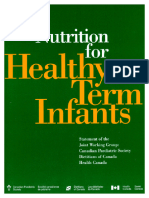 Nutrition For Healthy Infants