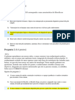 Prova de Filosofia Da Educacao