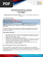 Task 4 - Oral Production Experience and Activity