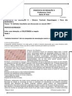 PROPOSTA DE REDAÇÃO 8 Reportagem O Jeitinho Brasileiro 8º ANO GALILEU 2021