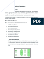 Types of Operating Systems