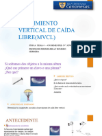 FÍSICA TEMA 4 - MVCL - 4to BIMESTRE IV°AÑO