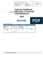 Listado de Posibles Emergencias y Plan de Contingencia - Selin-2024 - v0