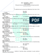 Bài ôn tập học kì II - Review 3 - Test 1 (key)