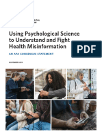 ###Using Psychological Science To Understand and Fight Health Misinformation