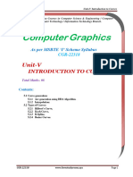 CGR Unit V INTRODUCTION TO CURVES