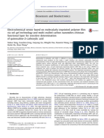 Electrochemical Sensor Based On Molecularly Imprinted Polymer Film Via Sol-Gel D Multi-Walled Carbon Nanotubes-Chitosan Functional Layer