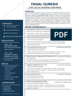 Blue Simple Professional CV Resume