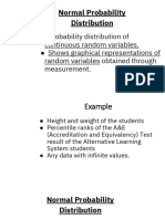 Normal Distribution LESSON 2