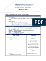 Detailed Lesson Plan in Science Grade 1 - St. John: Name of Student-Teacher: Ana Marie C. Nicolas Date: June