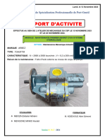 Rapport Pompe Hydraulique