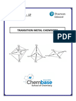 Transition Metal Chemistry: Study Pack: 17