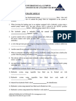 (Hydraulic Pneumatic) Quiz #2