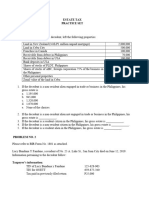 Practice Set No. 1 - Estate Tax - Questionnaire