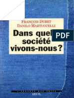 Dans Quelle Société Vivons Nous - Francois Dubet Danilo Martuccelli - Z Lib - Org