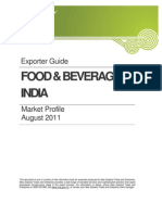 Food & Beverage in India: Exporter Guide