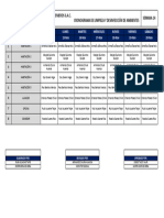 Cronograma de Limpieza y Desinfección de Ambientes