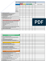 Random Safety Audit Checklist Score Card