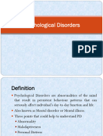 Psychological Disorders 2016