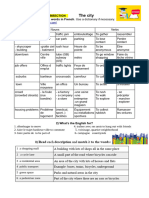 Vocabulary The City 1 2023 CORRECTION