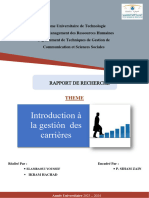 Rapport de La Gestion Des Carrières