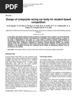 Design of Composite Racing Car Body For Student Based Competition