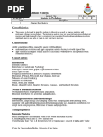 APSY-357 Statistics in Psychology