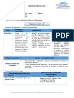 Sesión de Aprendizaje Nº - Escritura de Los Números Naturales