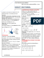 Produit Vectoriel Cours Et Exercices Corriges