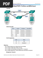 3.3.2.3 Lab - Configuring Rapid PVST+, PortFast, and BPDU Guard