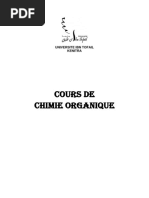 Cours de Chimie Organique S1 Master MEPC