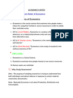 Economics Notes BA LLB