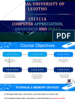 CS1311A Lecture 3 - Computer Hardware