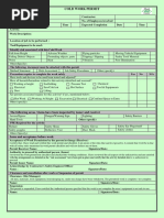 Cold Work Permit Form 2