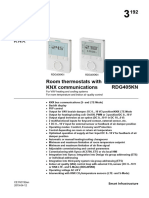 RDG405KN Room Thermostats With KNX Communications