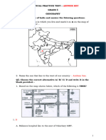 Grade 5 - Geography Analytical Practice Test - Answer Key