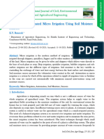 A Study On Automated Micro Irrigation Using Soil M