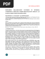 Exploring Delamination Patterns in Dyneema Composite Laminates Under High-Velocity Impact: An Ls-Dyna Simulation Investigation