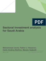 Sectoral Investment Analysis For Saudi A