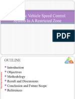 Automatic Vehicle Speed Control Speed in Restricted Zone