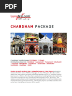 Char Dham Yatra - Luvytrip Promtional Package