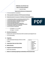 Table of Contents (Records Table)